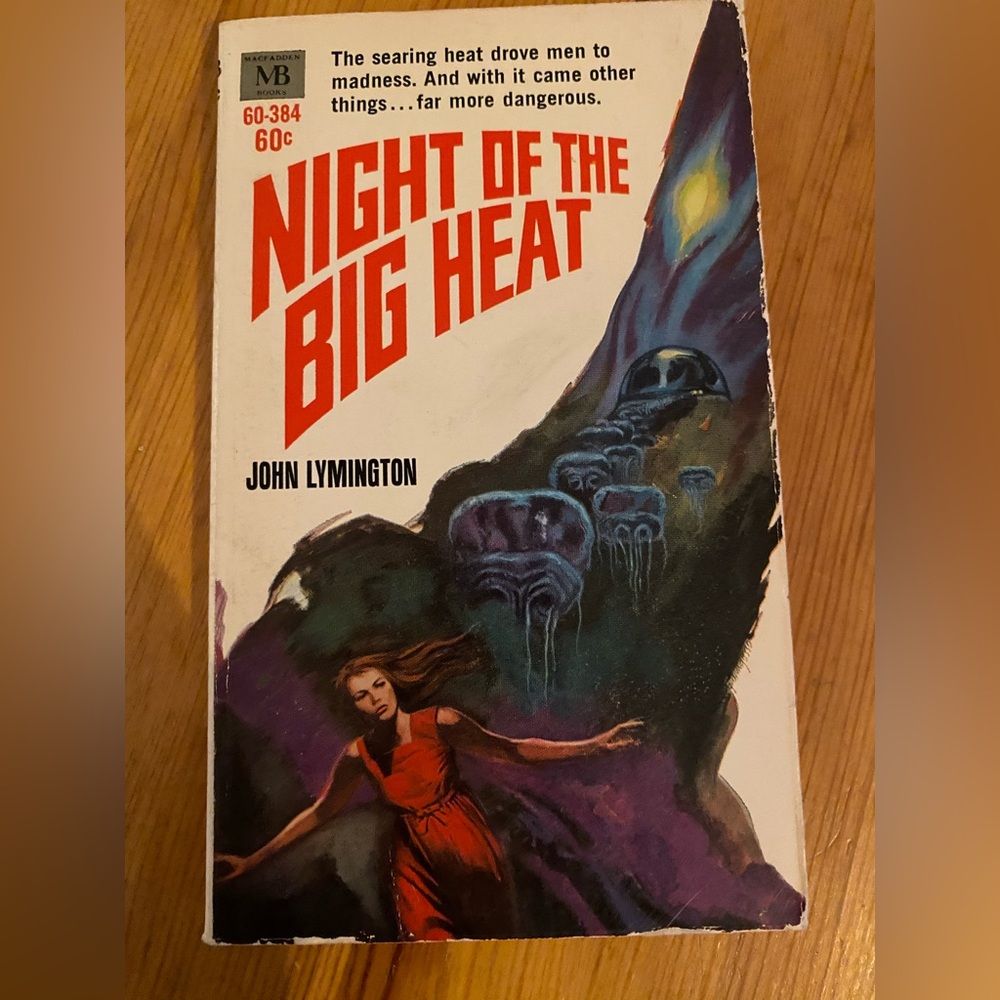 3 for 15$! Night of the Big Heat Paperback Book. Vintage Fanatasy Pulp Fiction